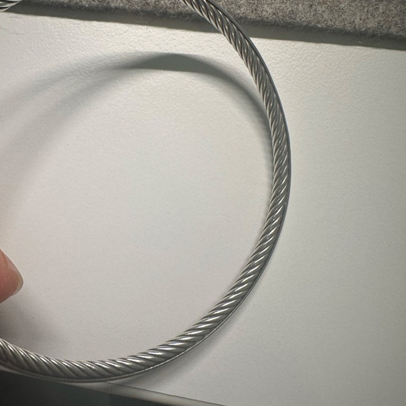David Yurman Sterling Silver Classics Cable Bangle Bracelet - Picture 5 of 14